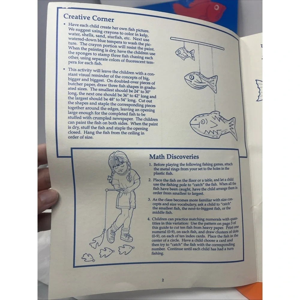 Vintage 93 Lakeshore Learning Blue Sea Fishing Language Kit Complete NEW LC5046